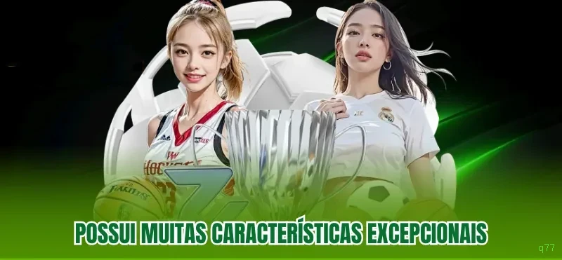 Imagem promocional do aplicativo mobile da q77