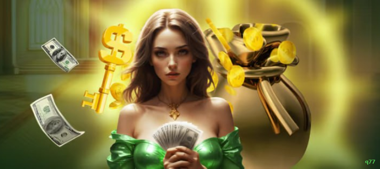 Imagem promocional do cassino online da q77 mostrando jogos ao vivo